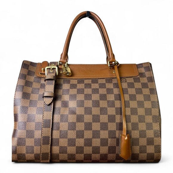 LOUIS VUITTON Damier Ebene Greenwich Shoulder Bag Speedy Bandoulière 2 Way Bag - Picture 1 of 16